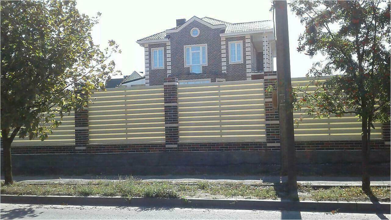 Забор из штакетника 115м фото2 в Владивостоке