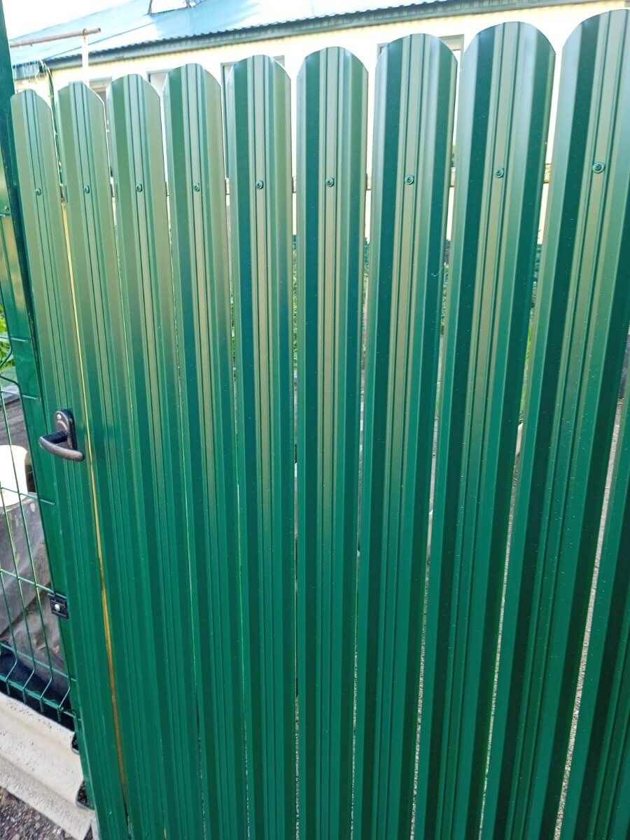 Калитка из штакетника ЭКО-М RAL6005/6005 Зеленый Мох двусторонний фото 2 в Владивостоке