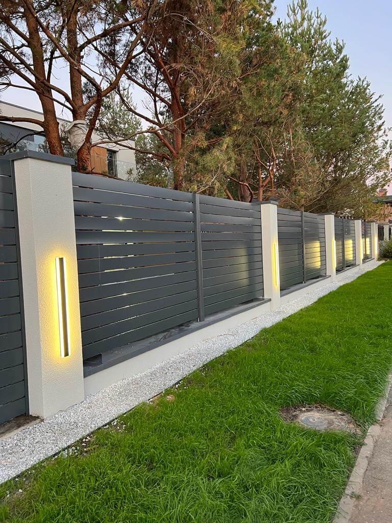 Забор-ранчо из металлопланкена 36м RAL7024 Серый Графит фото 13 в Владивостоке