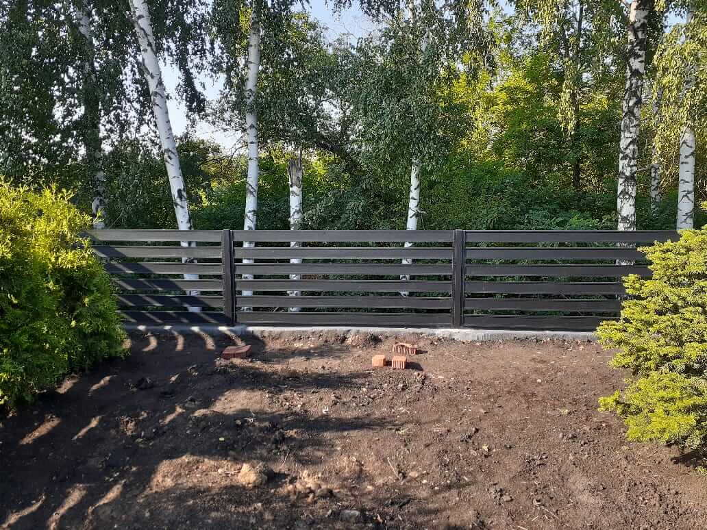 Забор-ранчо из металлопланкена 48м RAL9005 Черный МАТТЕ в Владивостоке