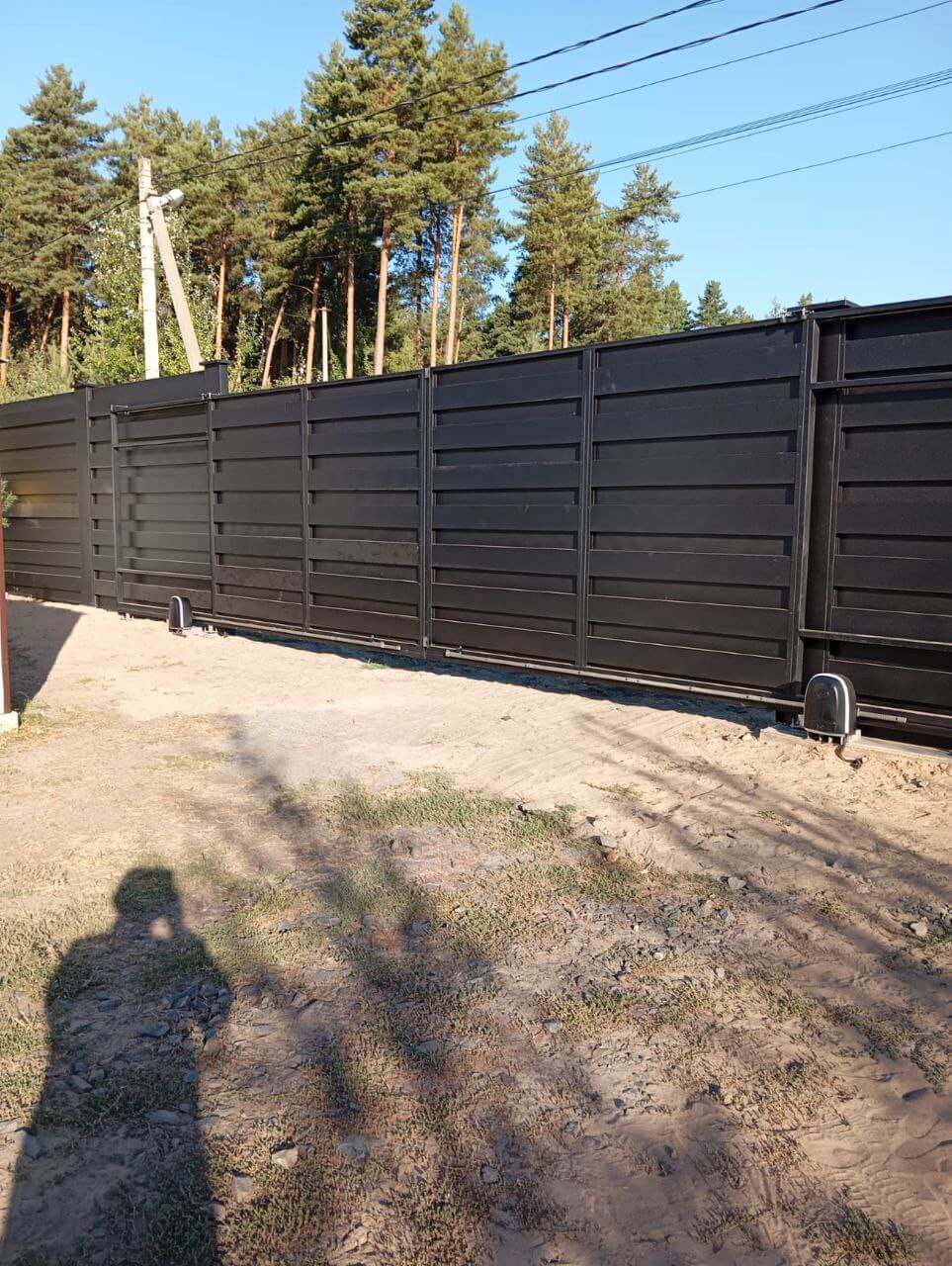 Забор-ранчо из металлопланкена 37м RAL9005 Черный МАТТЕ фото 1 в Владивостоке