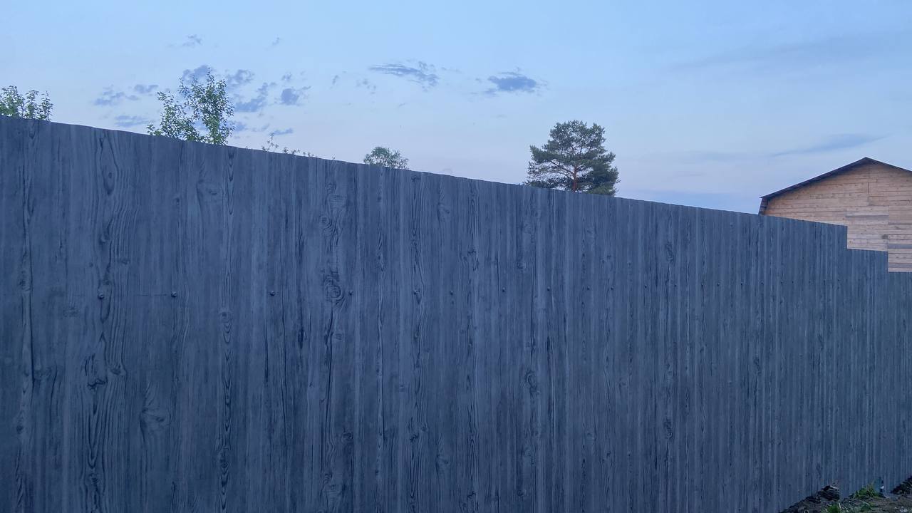 Забор из профнастила НС-10 42м Светлая Береза SteelArt фото 4 в Владивостоке